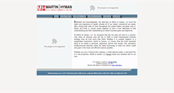 Desktop Screenshot of martinhyman.com